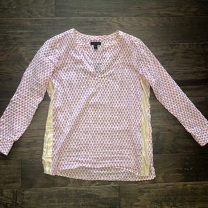 EUC J. Crew Floral Block-Print Tunic